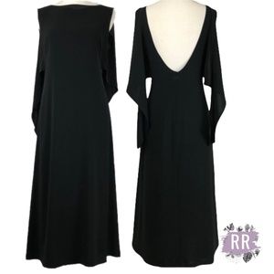 MAXMARA Crepe Long Maxi Open Back Dress
